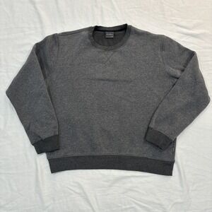 Eddie Bauer‎ Sweatshirt Mens Large Gray Soft Fleece Crewneck Pullover Casual